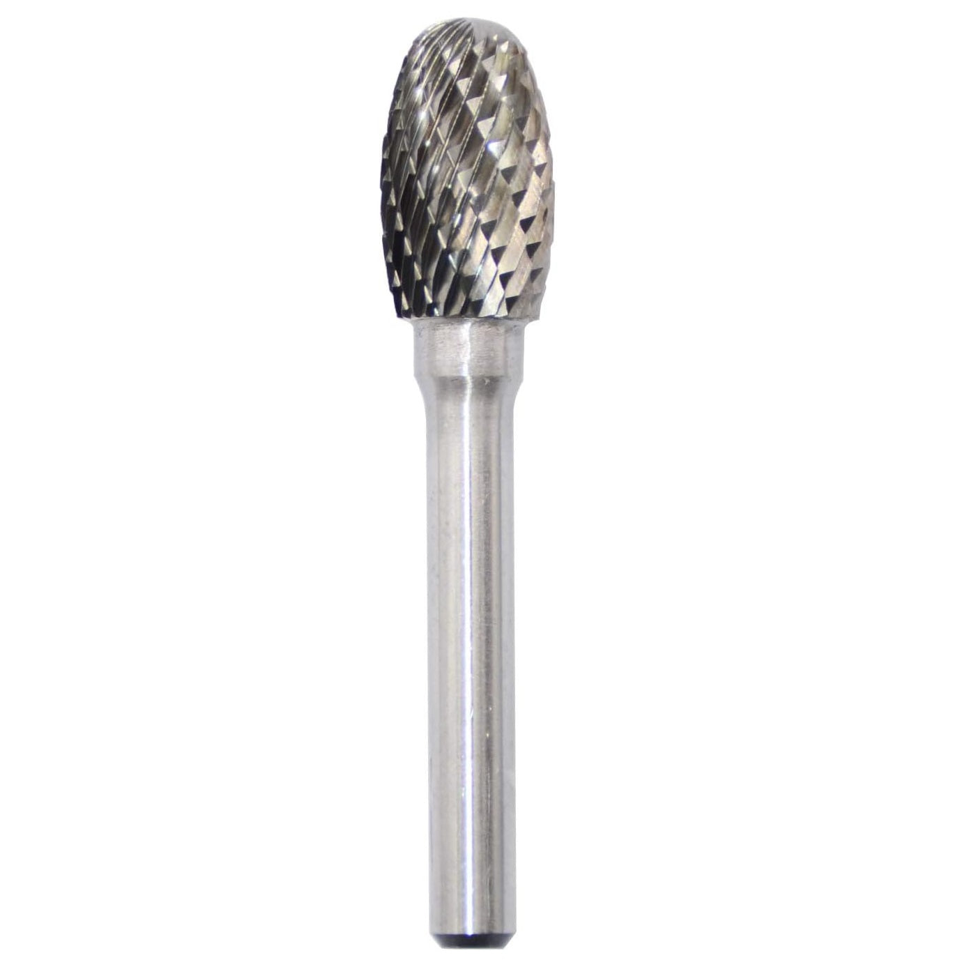 Dental burr with diamond-shaped cutting head on a white background