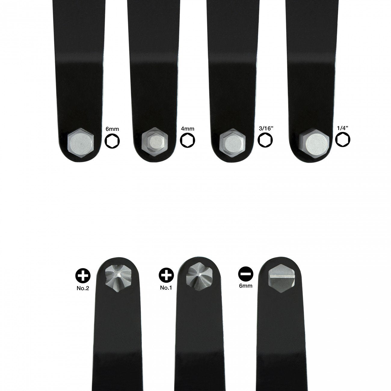 Ultra Low Profile Screwdriver Set 7 Pc