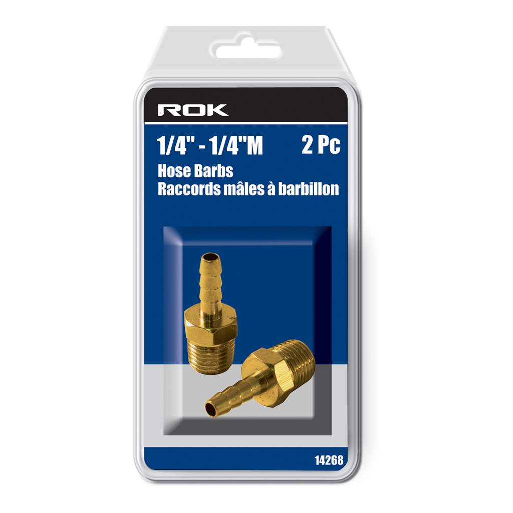 Hose Barbs 1/4" - 1/4"M