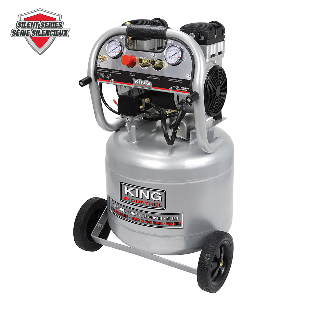 ULTRA-QUIET OIL-FREE AIR COMPRESSOR 10 GALLON