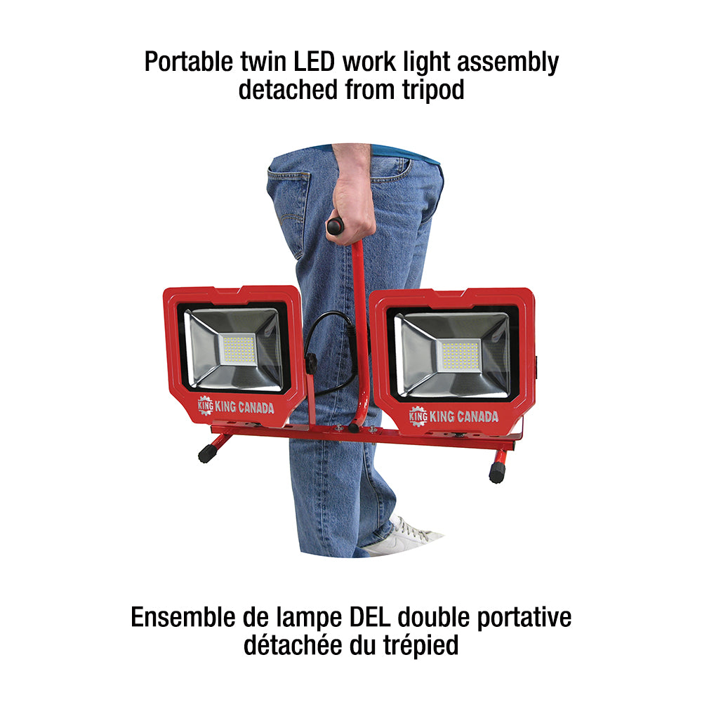 Led Work Light With Tripod 8000 Lumens