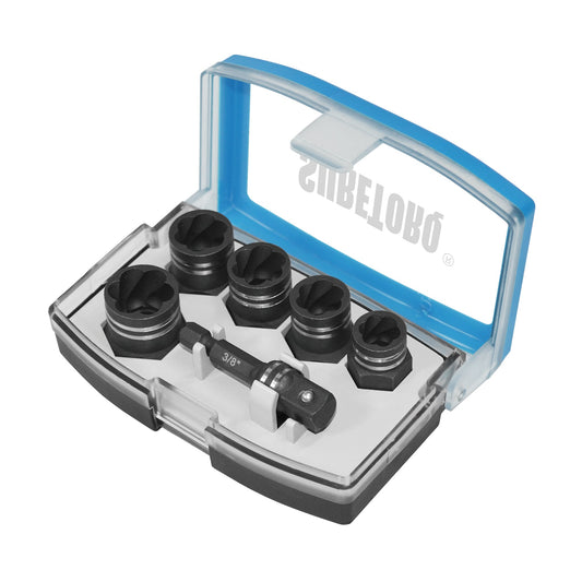 6pcs Impact DMG Nut/Bolt Extractor Set SAE