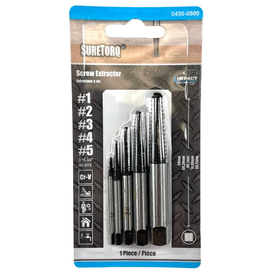 5pcs #1-#5 Screw Extractor Set