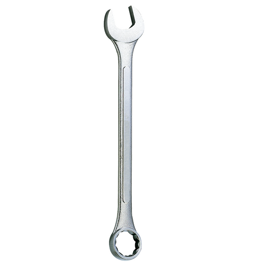 Combination wrench on a white background
