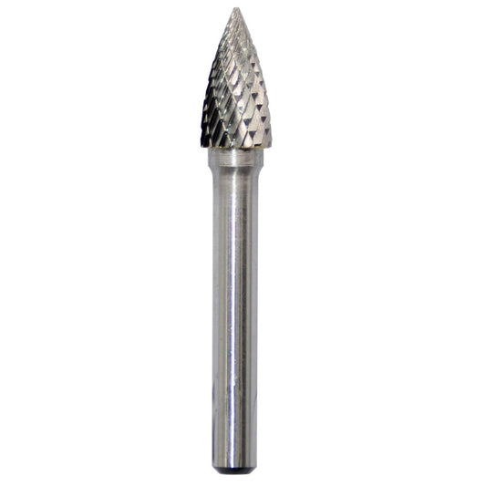 Tungsten Carbide Rotary Burr Bit TREE SHAPE WITH POINTED END