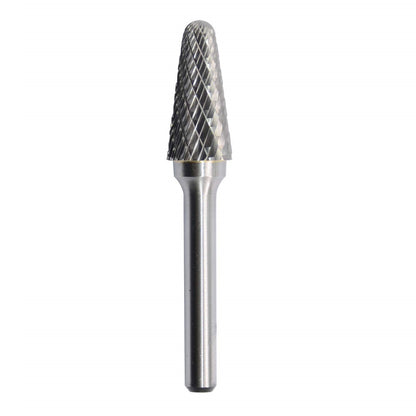 Tungsten Carbide Rotary Burr Bit TAPER WITH RADIUS END TYPE