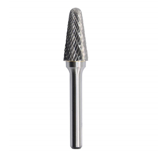 Tungsten Carbide Rotary Burr Bit TAPER WITH RADIUS END TYPE