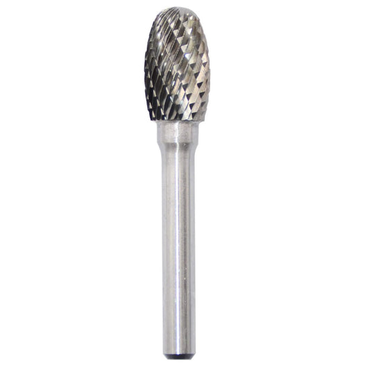 Dental burr with diamond-shaped cutting head on a white background