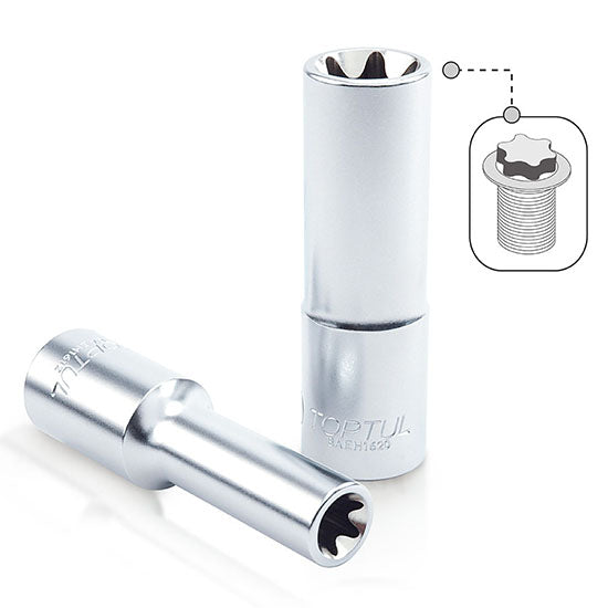 Toptul 1/2 inch drive E-Torx deep socket E12