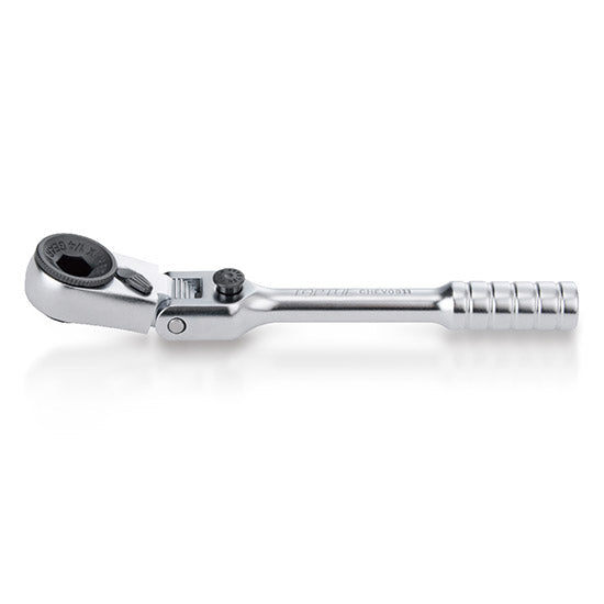 1/4" HEX Locking Flexible Head Mini Reversible Bit Ratchet Handle