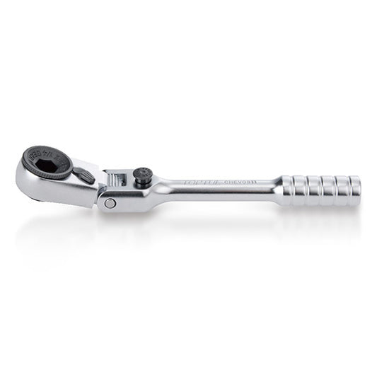 1/4" HEX Locking Flexible Head Mini Reversible Bit Ratchet Handle
