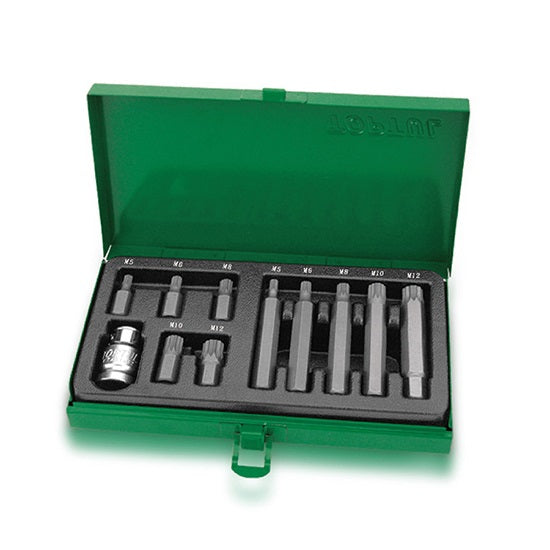 1/2" Dr 11PCS Spline Insert Bit Set