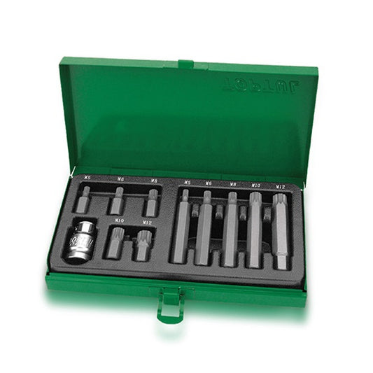1/2" Dr 11PCS Spline Insert Bit Set