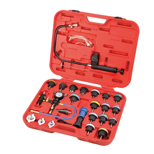 Cooling System Leakage Tester and Vacuum-Type Coolant Refilling Kit 28pcs