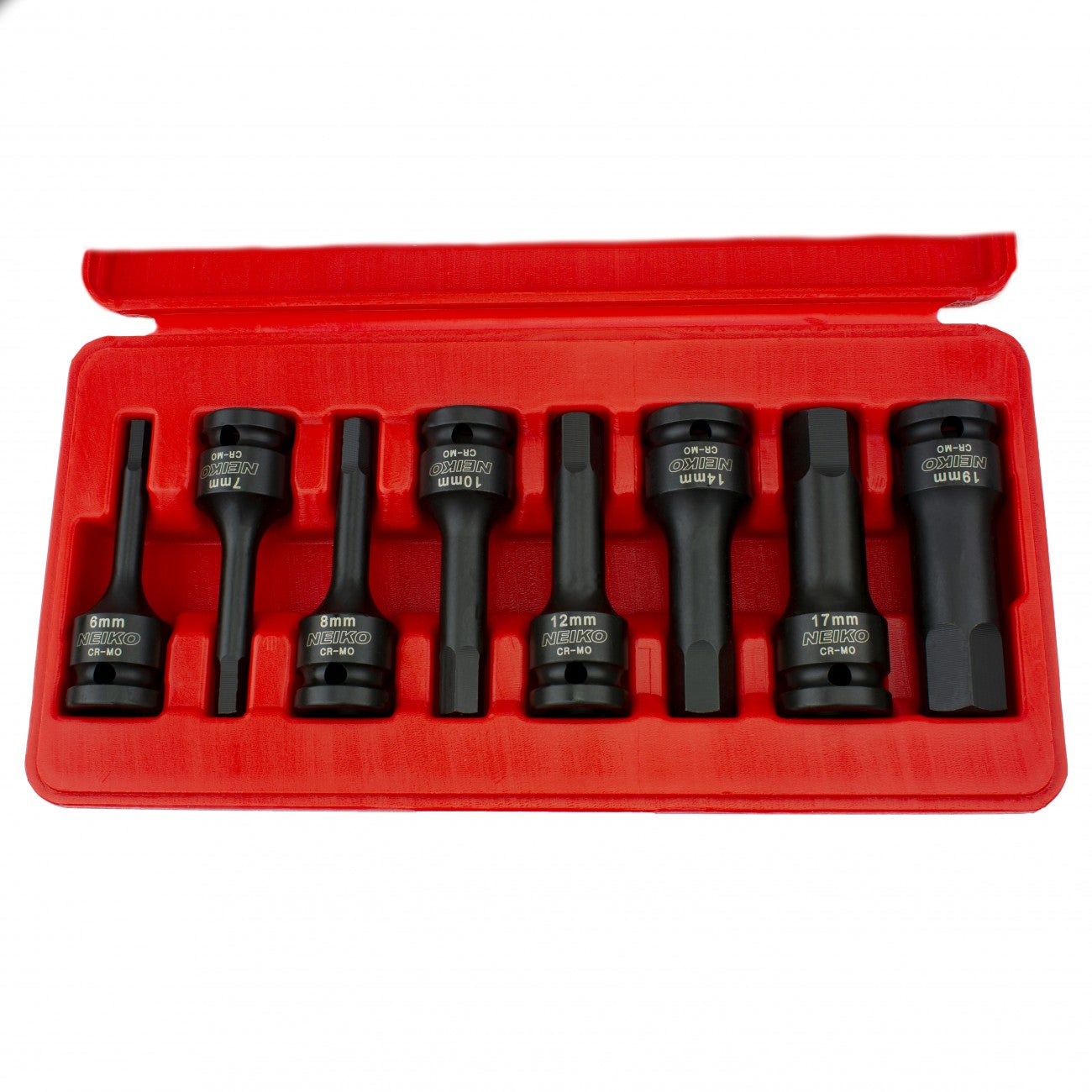 Long Impact Hex Socket/Bit Set 3/8" Drive - MM 7 Pc