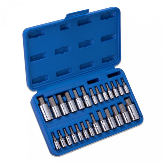 Hex Socket/Bit Set - Tamper Proof 26 Pc