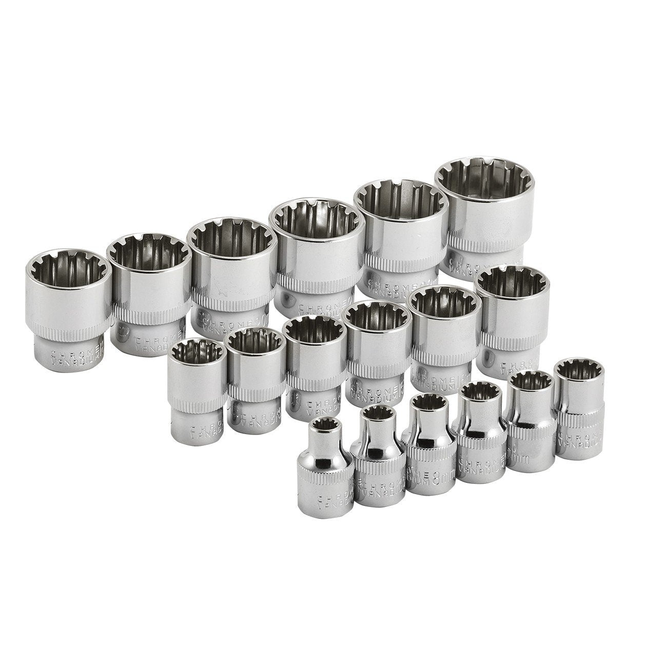 Air Impact Octa-Metric Socket Set Multi-Fit 3/8" Dr - 18Pc