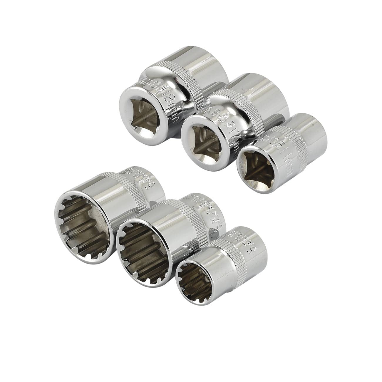 Air Impact Octa-Metric Socket Set Multi-Fit 3/8" Dr - 18Pc