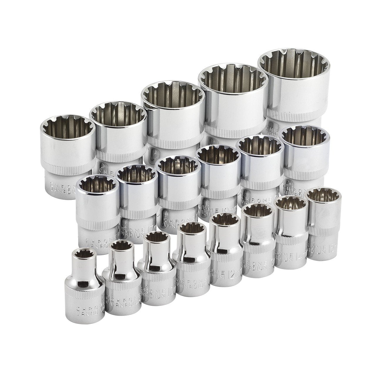 Air Impact Octa-Metric Socket Set Multi-Fit 19Pc 1/2" Dr