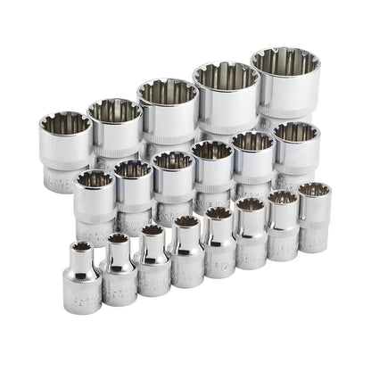 Air Impact Octa-Metric Socket Set Multi-Fit 19Pc 1/2" Dr