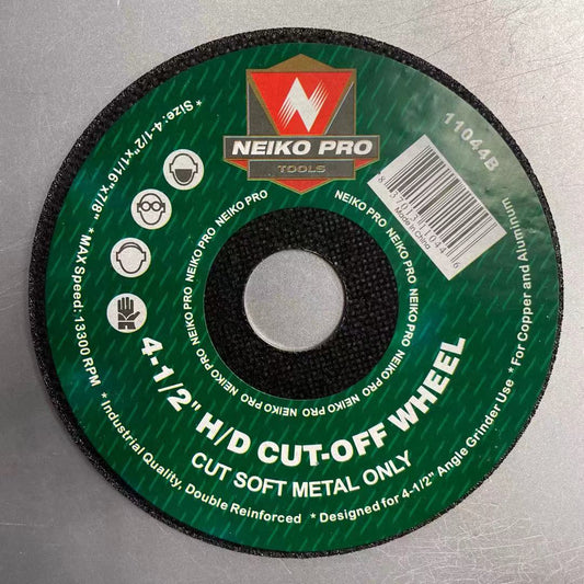 4-1/2" Heavy Duty Cut-Off Wheels Soft Metal