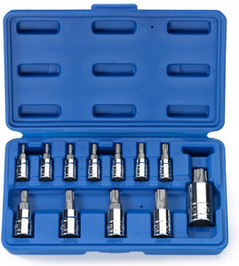 5 Point Tamperproof Torx Plus Bit Socket Set 12-Piece