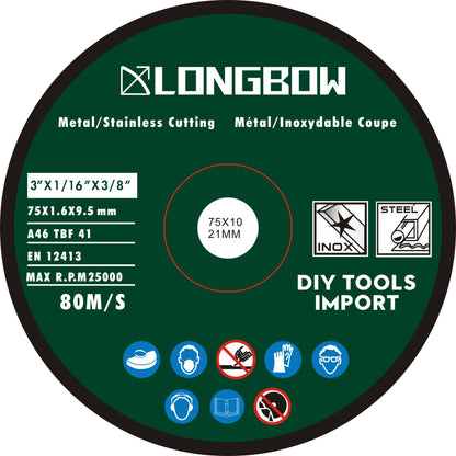 Heavy Duty Cut-Off Wheels 25Pc/pk