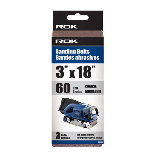 3Pc 3" X 18" Sanding Belt