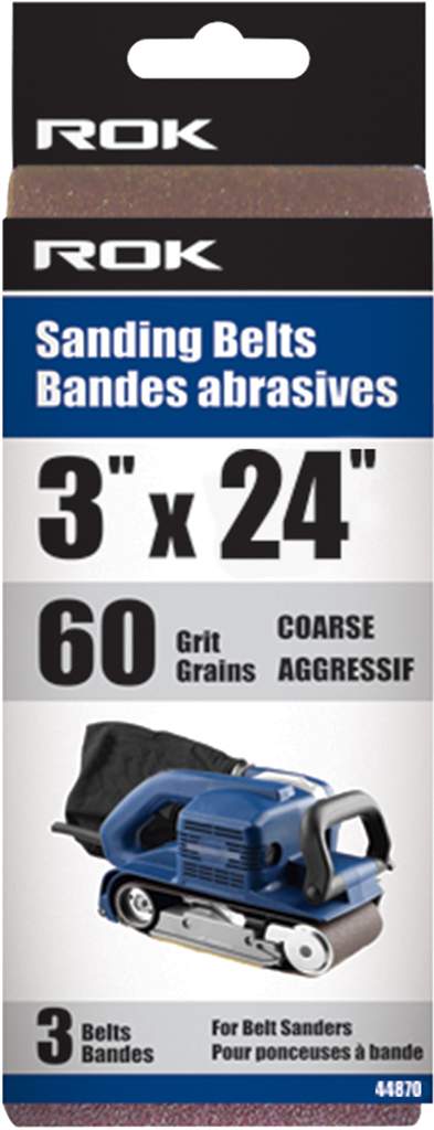 3Pc 3" X 24" Sanding Belt