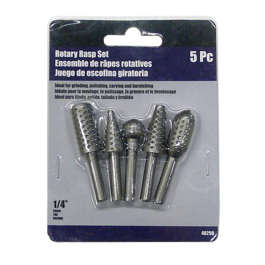 5 Pc Rotary Rasp Set