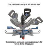 Dual Bevel Sliding Compound Miter Saw With Twin Laser 10"
