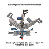 Sliding Dual Compound Miter Saw With Twin Laser 12"