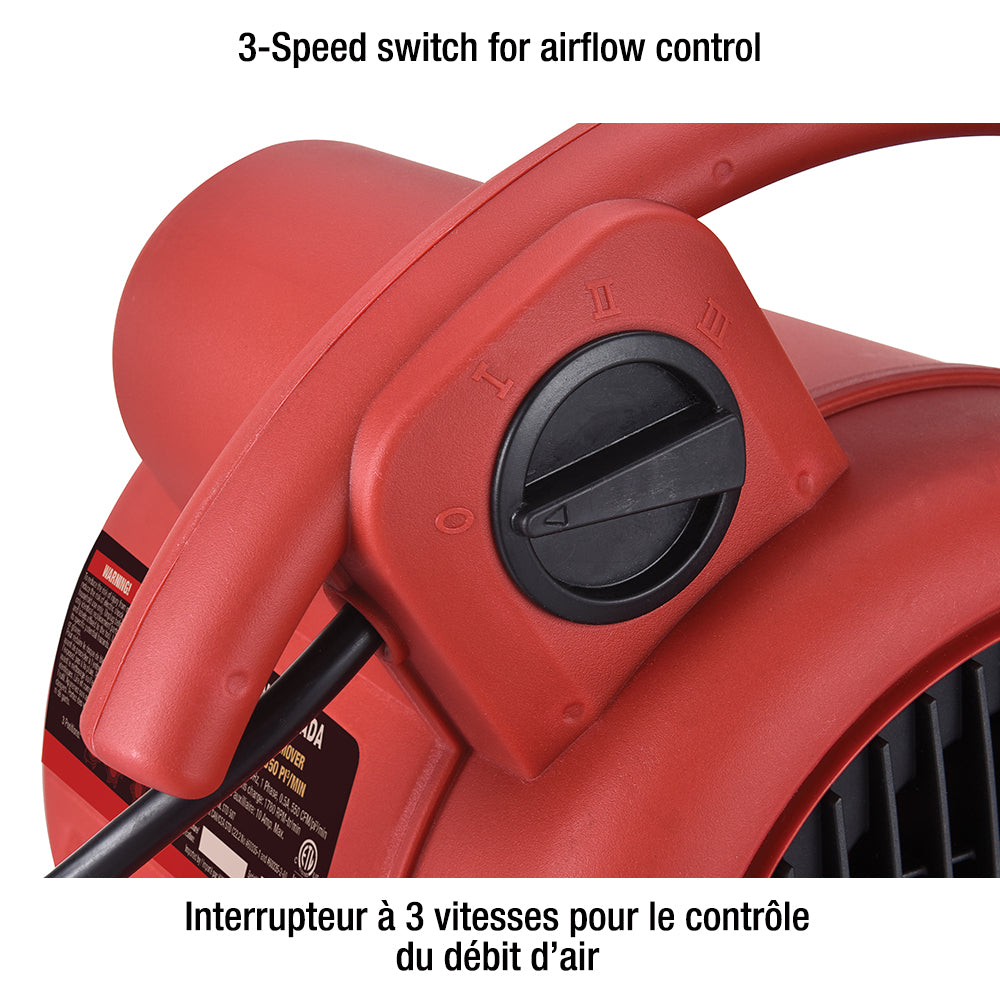 550 CFM HIGH VELOCITY AIR MOVER