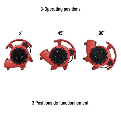 550 CFM HIGH VELOCITY AIR MOVER
