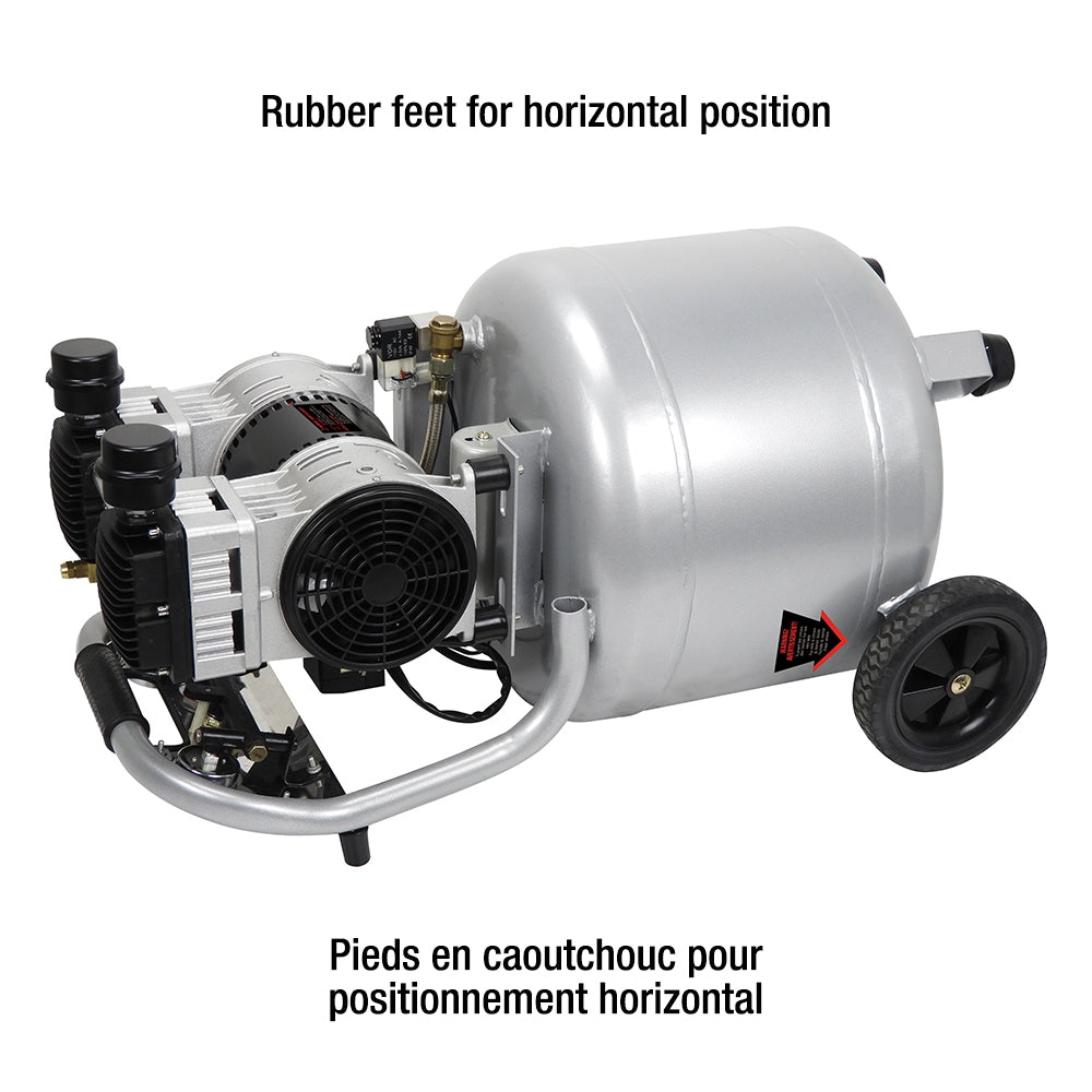 ULTRA-QUIET OIL-FREE AIR COMPRESSOR 10 GALLON