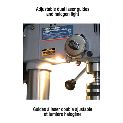 Floor Model Drill Press With Dual Laser Guide System 13"
