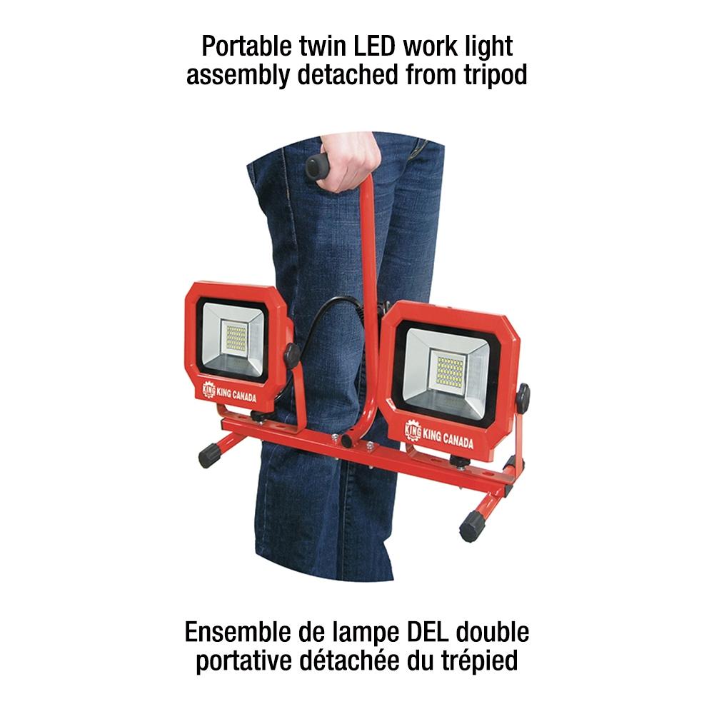 Led Work Light With Tripod 6000 Lumens