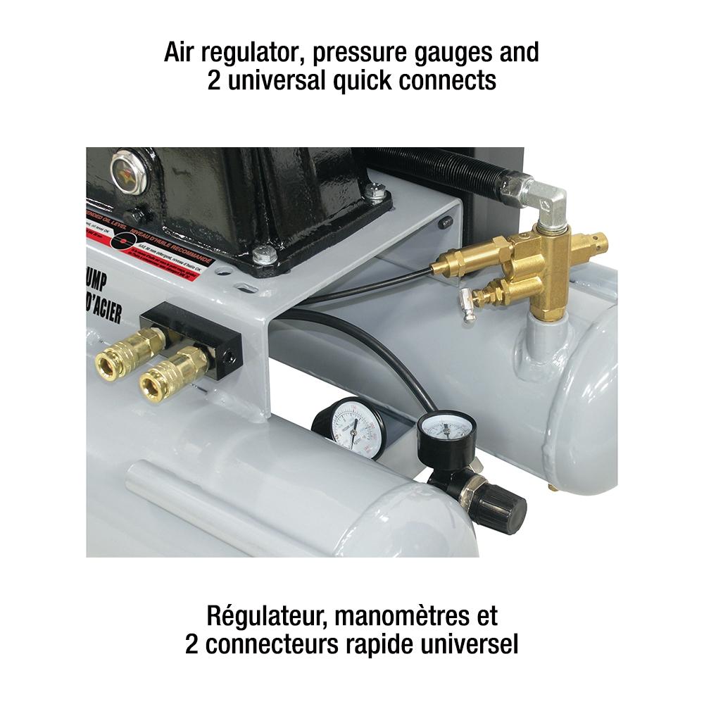 Gas Wheelbarrow Air Compressor 10 Gallon 6.5 Hp(Store Pick Up Only)