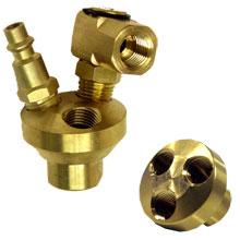 Air Manifold Brass 3 Way