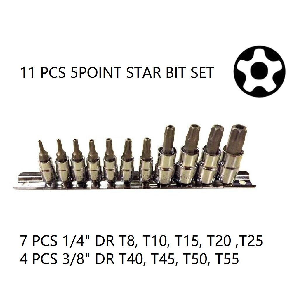 5 Points Torx Star Bits Set 11Pcs – DIY Tools