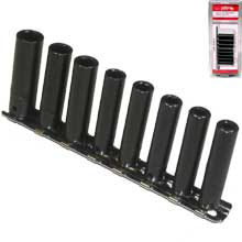 9Pc 1/4" Drive Deep Pnuematic Air Impact Socket (SAE)
